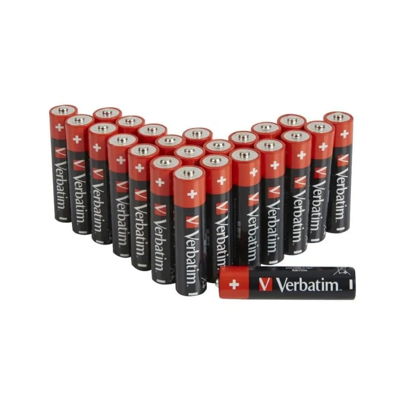 Batteria Verbatim 49504 AAA Alcalina 1.5V Confezione 24 pezzi - immagine 1