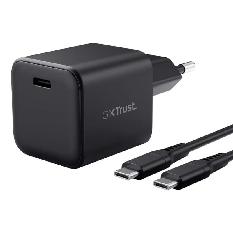 Caricatore Trust GXT 1258 GaN 65W USB-C Switch 2 cavo 2 m - immagine 1