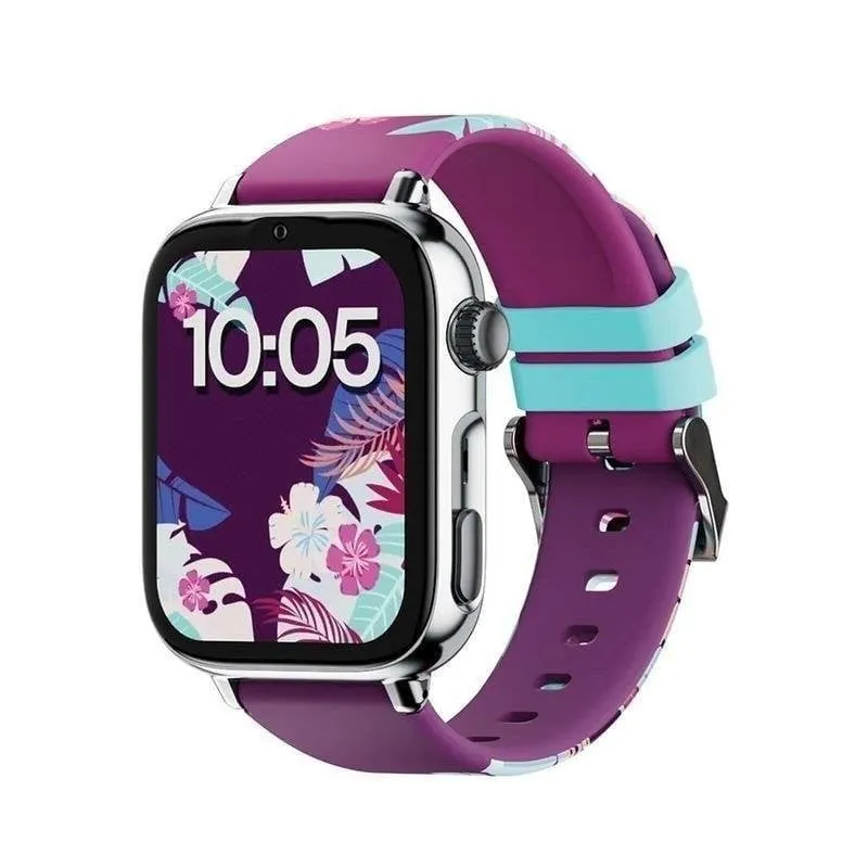 SaveFamily SaveWatch Plus 2 4G GPS 1,85" AMOLED Argento Cinturino Viola IP68 Cardio SOS - immagine 1