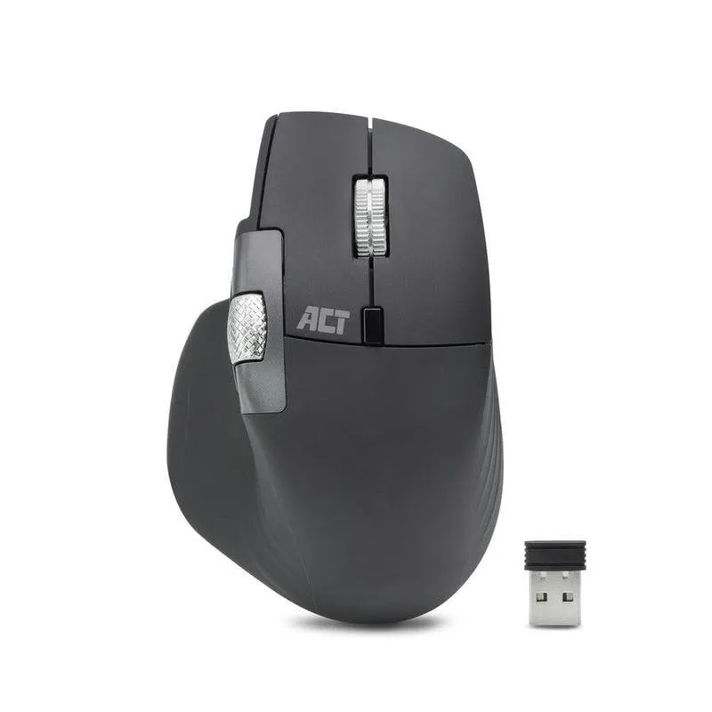 Ratón ACT AC5147 Wireless Multi-connect Bluetooth USB 4800DPI Grigio Silenzioso - immagine 1