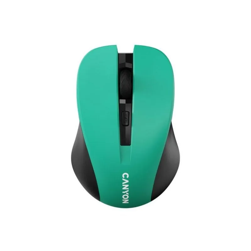 Ratón CANYON MW-1 Wireless RF 1200DPI Verde Ambidestro DPI Switch - immagine 1