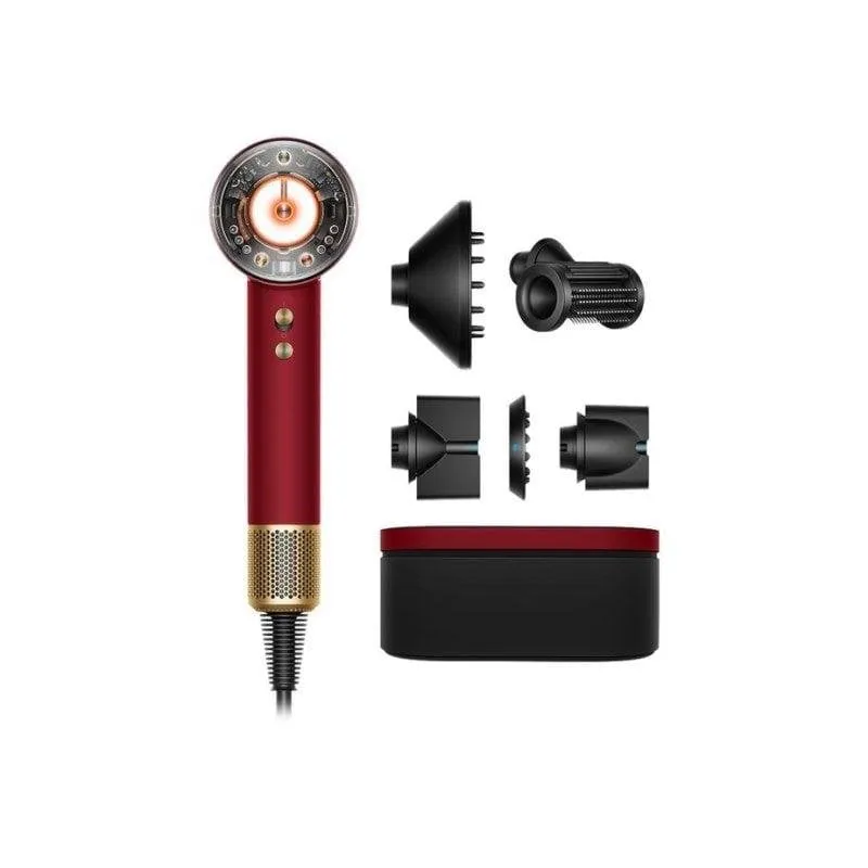 Phon Ionico Dyson Supersonic Nural 1600W 4 Temperature 3 Velocità con Accessori Oro Rosso - immagine 1