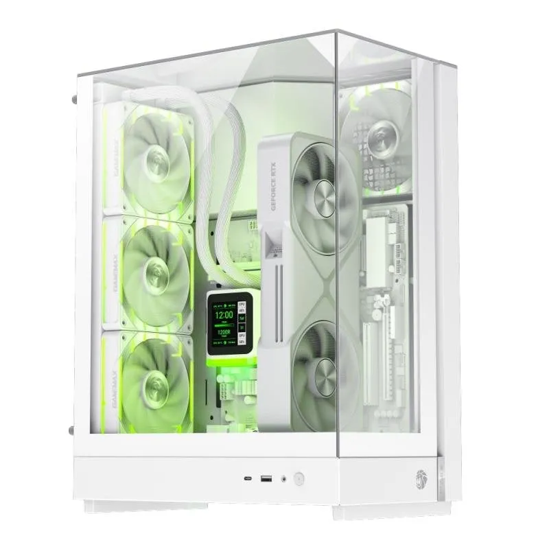 Torre ATX GameMax T20 WH Bianco Vetro Temperato RGB Gaming - immagine 1