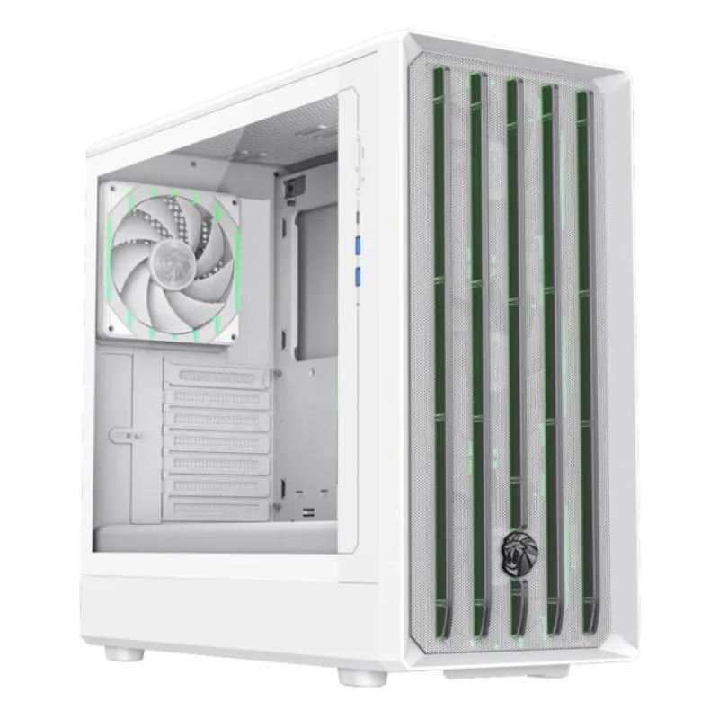 Torre ATX GameMax CLAW 460 WH Bianco Mesh Vetro Temperato RGB - immagine 1