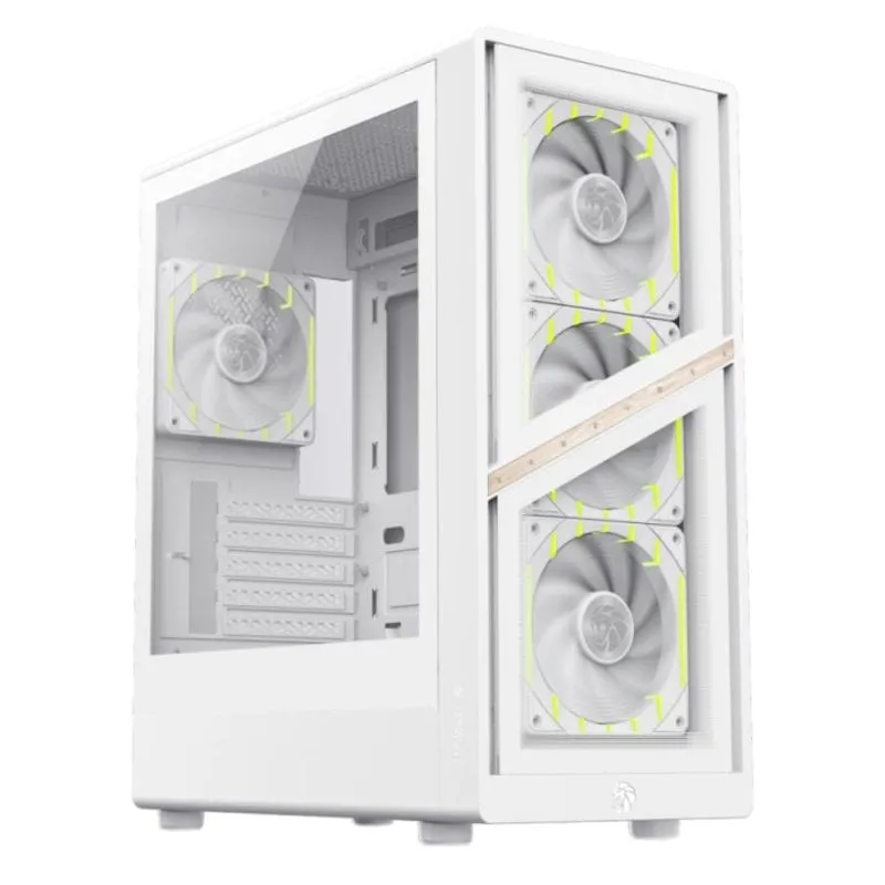 Torre GameMax AERIS 330 GW Mini Tower Bianco ITX micro ATX ARGB - immagine 1