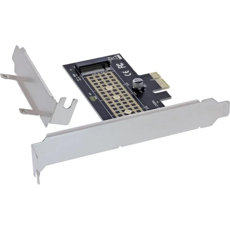 Tarjeta de Red InLine 76660S PCIe 3.0 M.2 NVMe 1 Gbit/s Low Profile LED - immagine 1