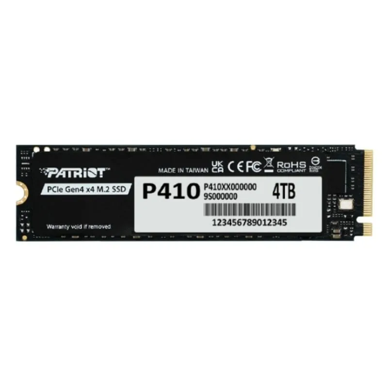 Disco Duro Patriot P410 4TB M.2 SSD NVMe PCIe 4.0 5000MB/s - immagine 1