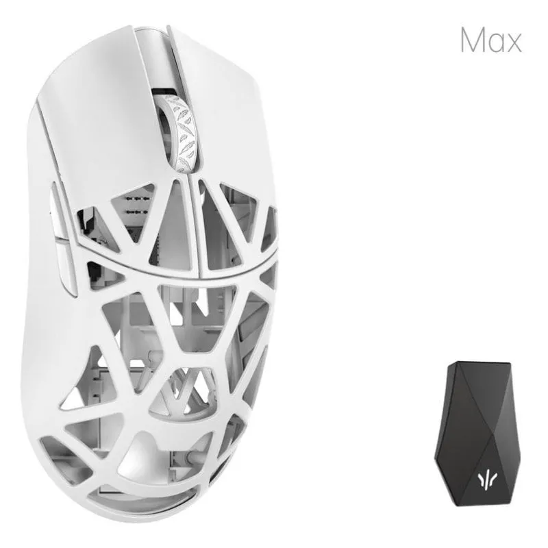 Ratón WLMouse Beast X Max Bluetooth 26000DPI Bianco Gaming 8000Hz 5 Tasti - immagine 1