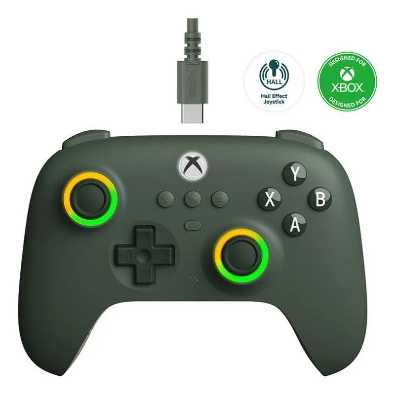 Gamepad 8BitDo Ultimate C Cablato Xbox Dark Green LED Multicolore - immagine 1