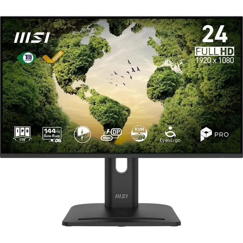 Monitor PC MSI Pro MP245PHGN 23,8" FullHD 144Hz IPS FreeSync Altezza Regolabile - immagine 1