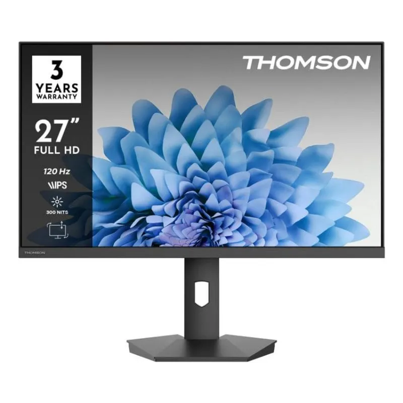 Monitor PC Thomson M27FB5C15 27" Full HD 120Hz IPS HDR10 Altoparlanti Regolabile in Altezza - immagine 1