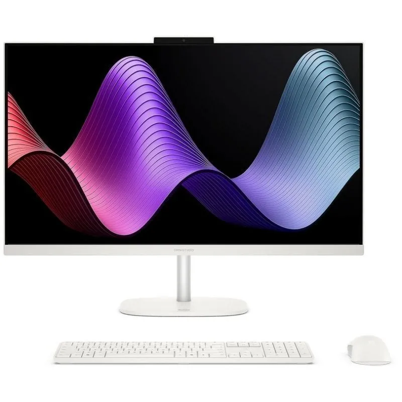 All-in-One HP OmniStudio 27-cv0004ns AMD Ryzen 5 16GB 512GB SSD Radeon 27" FreeDOS Bianco - immagine 1