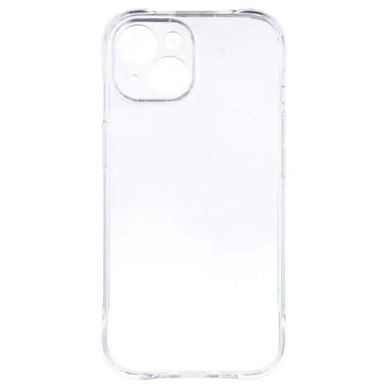 Custodia rinforzata Antiyellow TPU e policarbonato trasparente per iPhone 15 - immagine 1