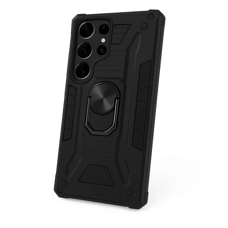 Custodia blindata con anello supporto antiscivolo antiurto per Samsung Galaxy S25 Ultra - immagine 1