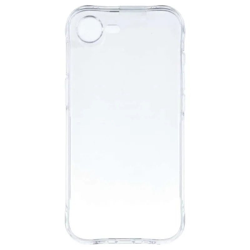 Custodia rinforzata anti-ingiallimento trasparente TPU policarbonato per iPhone 16e - immagine 1