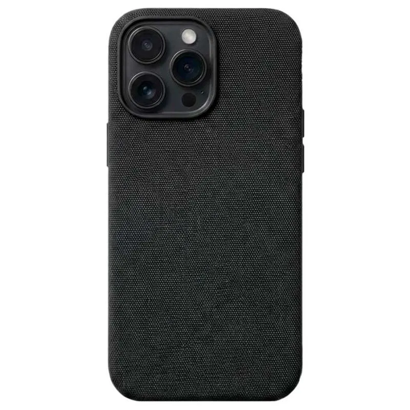 Funda per smartphone Magbattery Intrecciata Magnetica Nera per iPhone 15 Pro Max - immagine 1