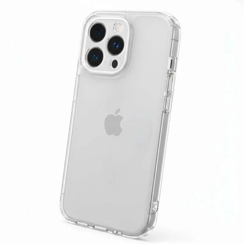 Custodia rinforzata Antiyellow TPU e policarbonato trasparente per iPhone 14 Pro - immagine 1