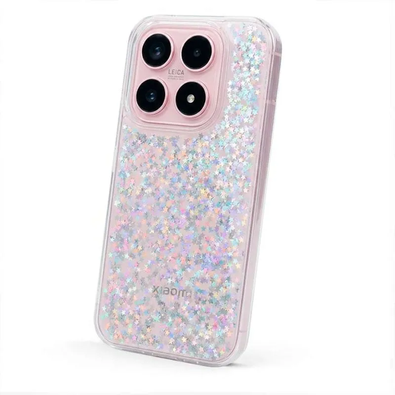 Custodia per smartphone Glitter Premium TPU Trasparente Ultra Leggera per Xiaomi 15t - immagine 1