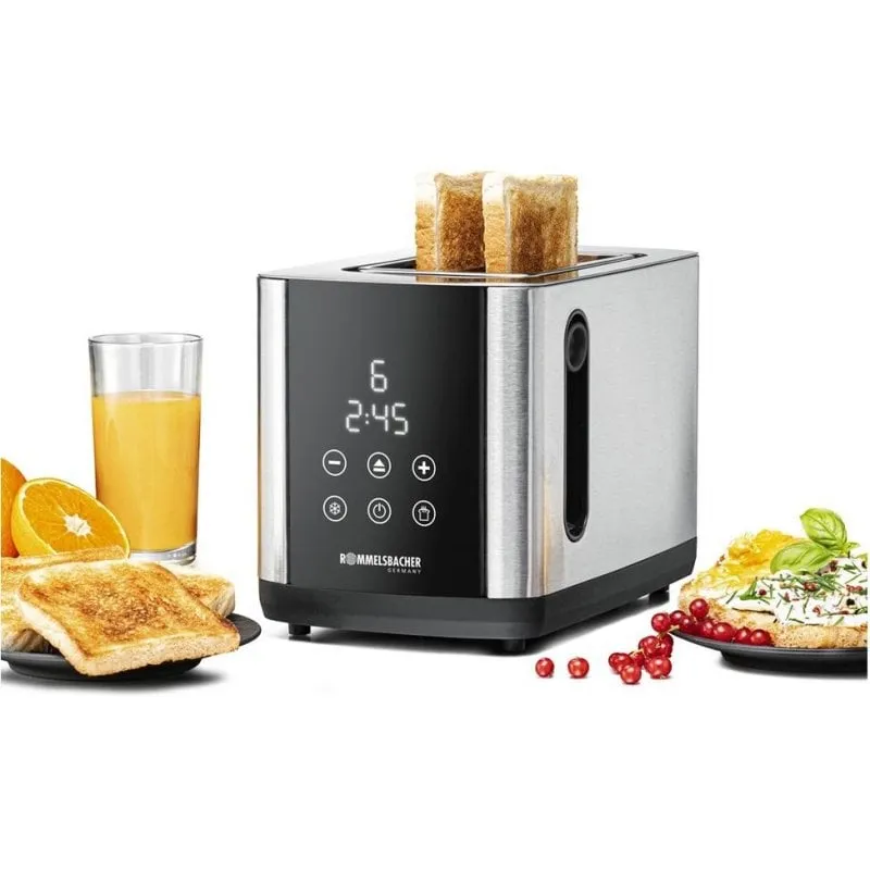 Tostapane Rommelsbacher TO 850 2 fette 850 W Inox LED - immagine 1