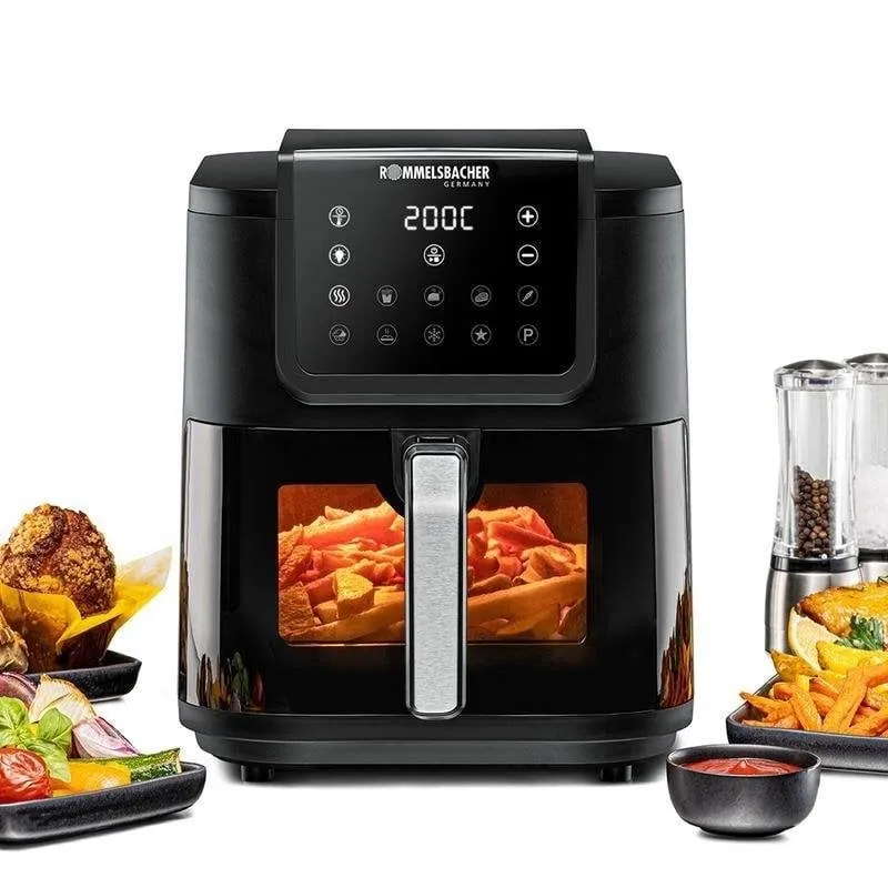 Friggitrice ad Aria Rommelsbacher FRH 1700 Finestra 8 L 1700 W con Timer - immagine 1
