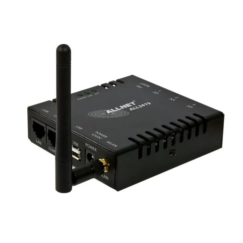 Hub domotico Allnet ALL3419 Wi-Fi 4 Ethernet con sensore temperatura - immagine 1