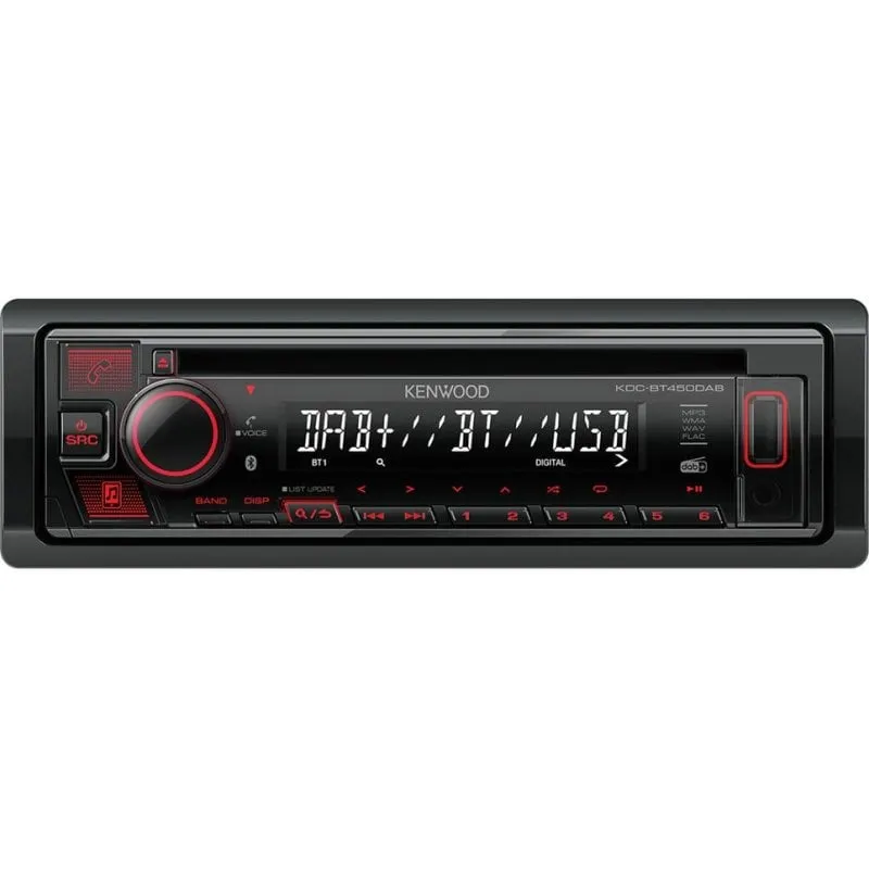 Ricevitore multimediale Kenwood KDC-BT450DAB Nero 1 DIN 50W Bluetooth DAB - immagine 1