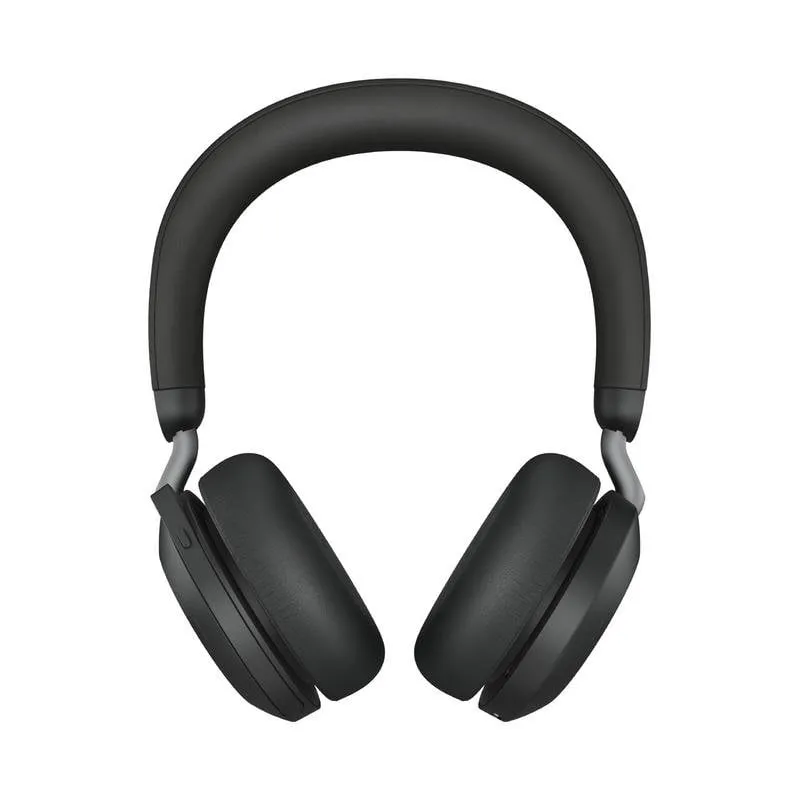 Auricolari Jabra Evolve2 75 wireless Bluetooth con Cancellazione Rumore, Microfono e Base, Nero - immagine 1
