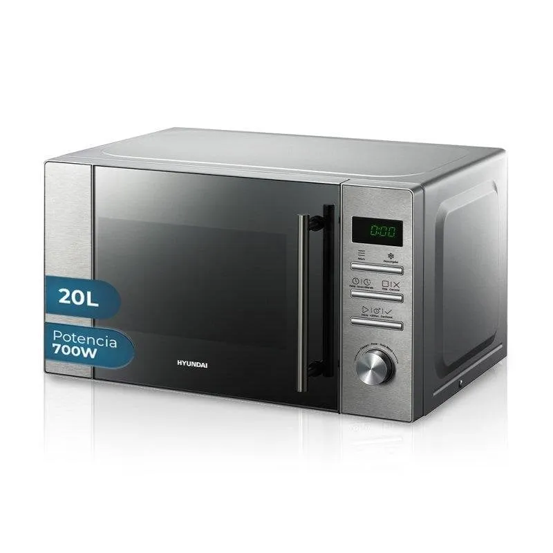 Microondas Hyundai HMW2700DX 20 Litri 700W Inox Display LED Auto Cooking - immagine 1