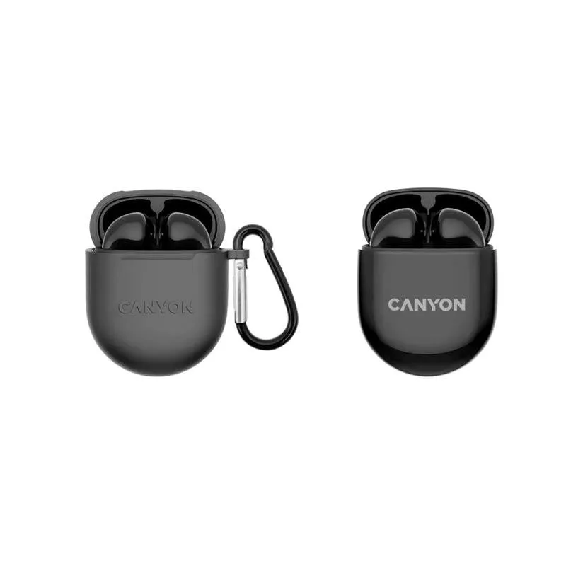 Auricolari Canyon TWS-6 wireless Bluetooth 5.3 per chiamate, musica, sport, neri - immagine 1