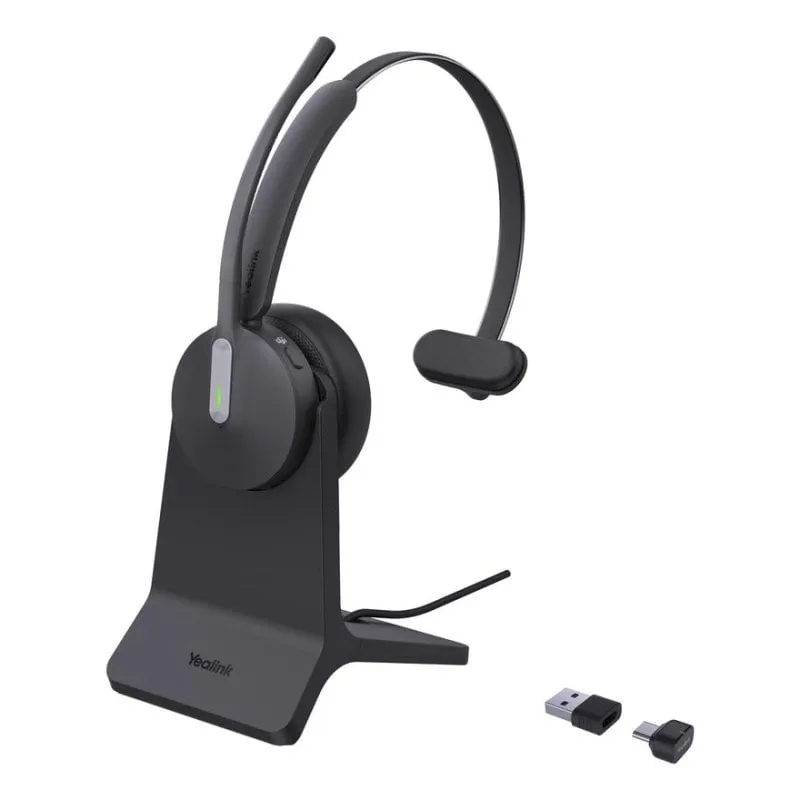 Auricolari Yealink BH70 Mono wireless Bluetooth con Cancellazione Rumore Nero - immagine 1