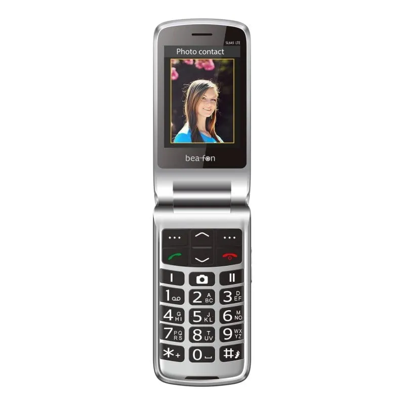 Telefono Beafon SL645 LTE 4G 2.8" SIM Singola Nero Argento - immagine 1