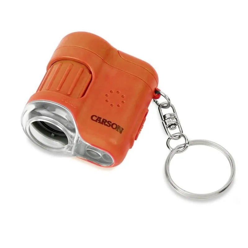 Microscopio Carson MICROMINI 20X Arancione Argento LED 20x Portatile - immagine 1