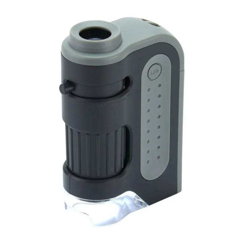 Microscopio Carson MicroBrite Plus 120x LED AA compatto nero grigio - immagine 1