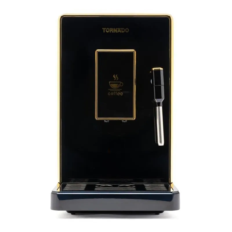 Macchina da caffè espresso automatica Tornado TCM-9008A-GS 200g macinino integrato montalatte - immagine 1
