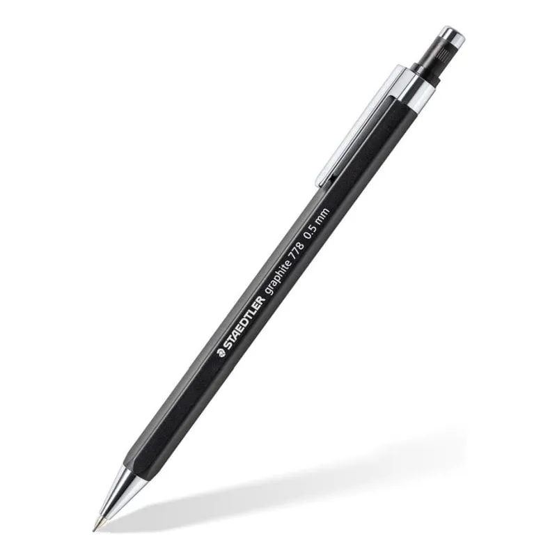 Portamine Staedtler 778 05-9 Esagonale Nero Metallo Retrattile - immagine 1