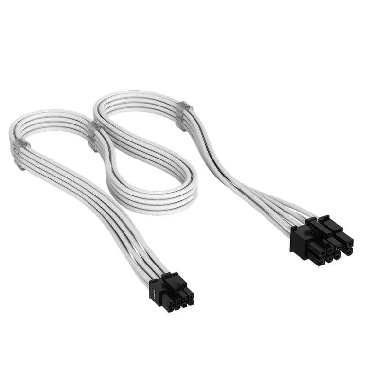 Cavo Corsair CP-8920453 PCI-E 6+2 pin 0,65 m Bianco - immagine 1
