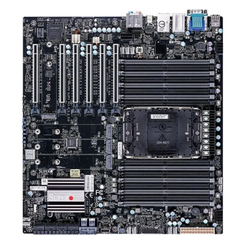 Scheda Madre Supermicro MBD-X13SWA-TF W790 LGA4677 DDR5 Extended ATX 10GbE RAID - immagine 1