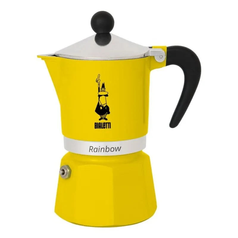 Caffettiera Moka Bialetti Rainbow Gialla 0,06 L Alluminio 1 Tazza - immagine 1