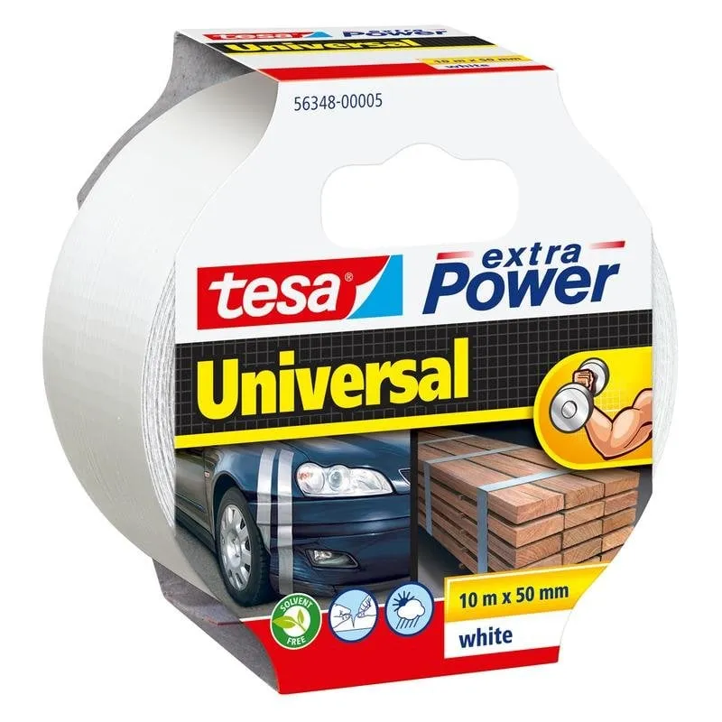 Nastro adesivo Tesa extra Power Universal Bianco 10 m x 50 mm - immagine 1