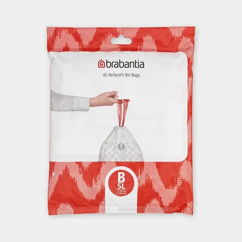 Sacco spazzatura Brabantia 137747 7 L bianco plastica 40 pezzi - immagine 1