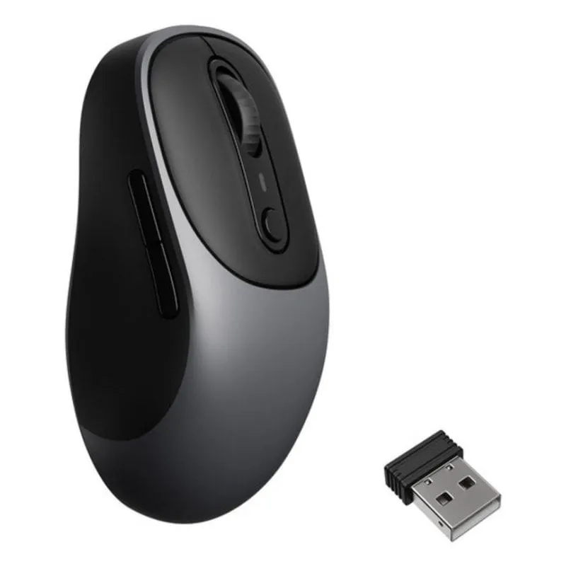 Ratón Keychron BM24 RF Wireless Bluetooth USB Type-C 2400DPI Grigio Metallizzato - immagine 1