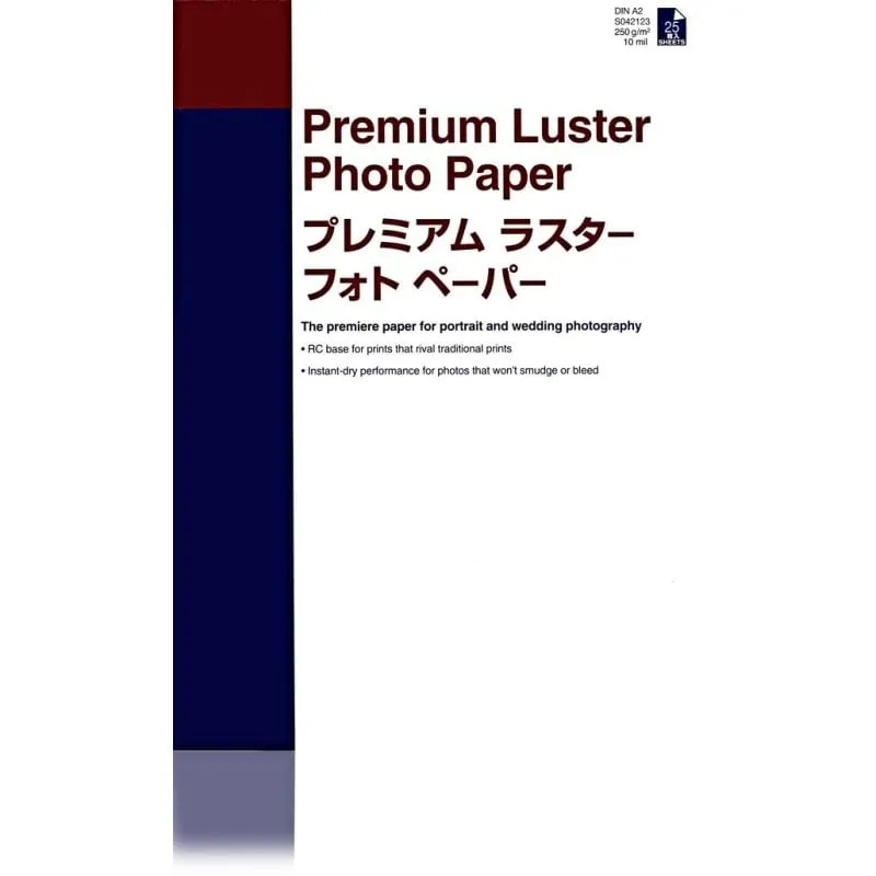 Carta fotografica Epson Premium Luster A2 250 g/m² 25 fogli - immagine 1