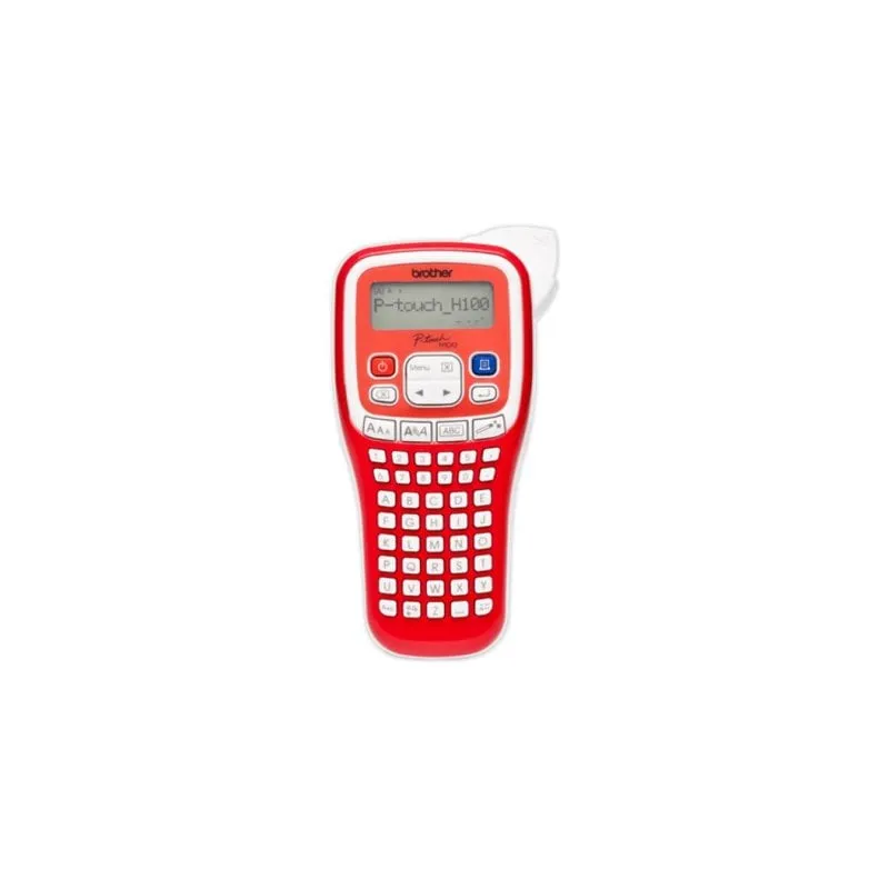 Stampante trasferimento termico Brother PT-H100R rossa tastiera ABC LCD - immagine 1