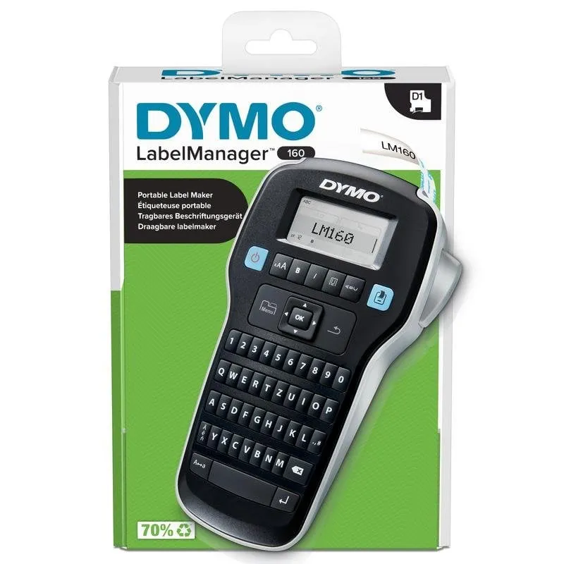 Stampante trasferimento termico portatile Dymo LabelManager 160 QWERTZ tastiera intelligente - immagine 1