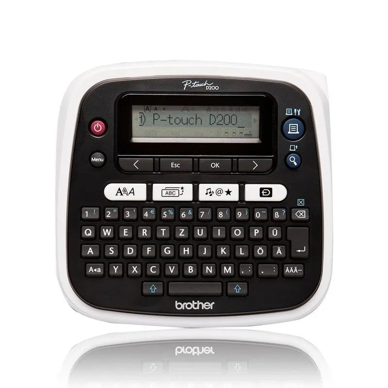 Stampante Trasferimento Termico Brother PT-D200BWVP con LCD e taglio manuale - immagine 1