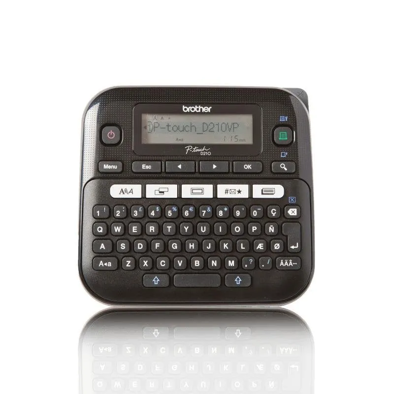 Stampante trasferimento termico Brother PT-D210VP QWERTY LCD 180x180 DPI - immagine 1