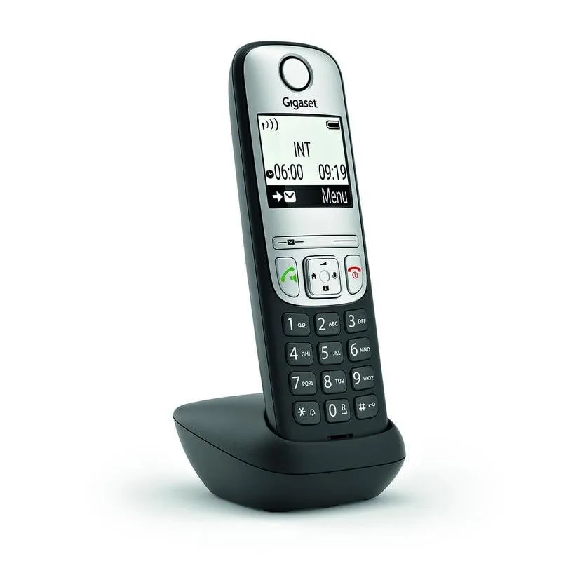 Telefono Gigaset A690HX Cordless DECT Vivavoce ID Chiamate Nero Argento - immagine 1
