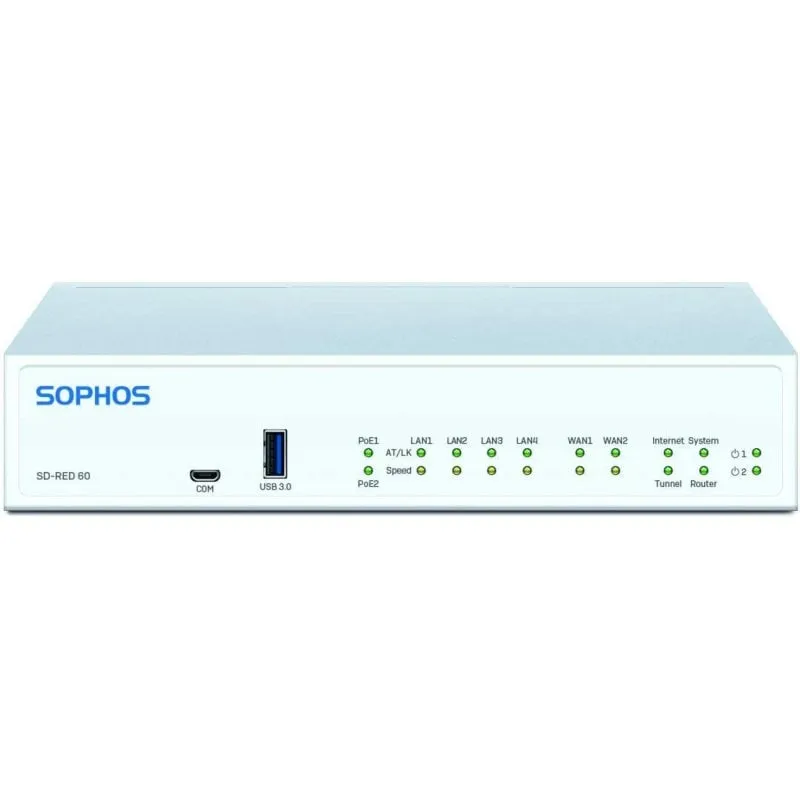 Router Sophos SD-RED 60 Cablaggio 850 Mbit/s PoE 30 W AES - immagine 1
