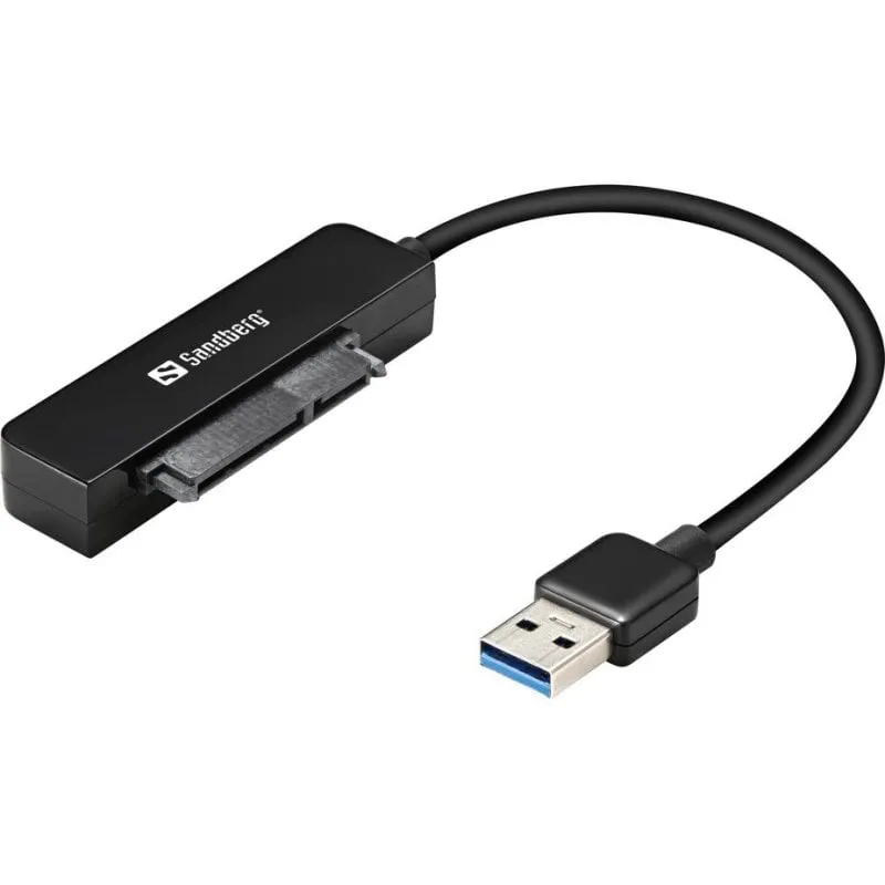 Adattatore Sandberg USB 3.0 SATA Nero 5 Gbit/s Compatto 2.5" - immagine 1