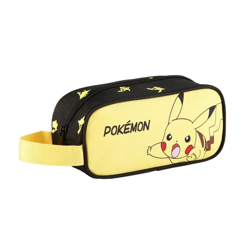 Astuccio Pokemon Pikachu Gamer Case Poliestere Interno Personalizzato - immagine 1